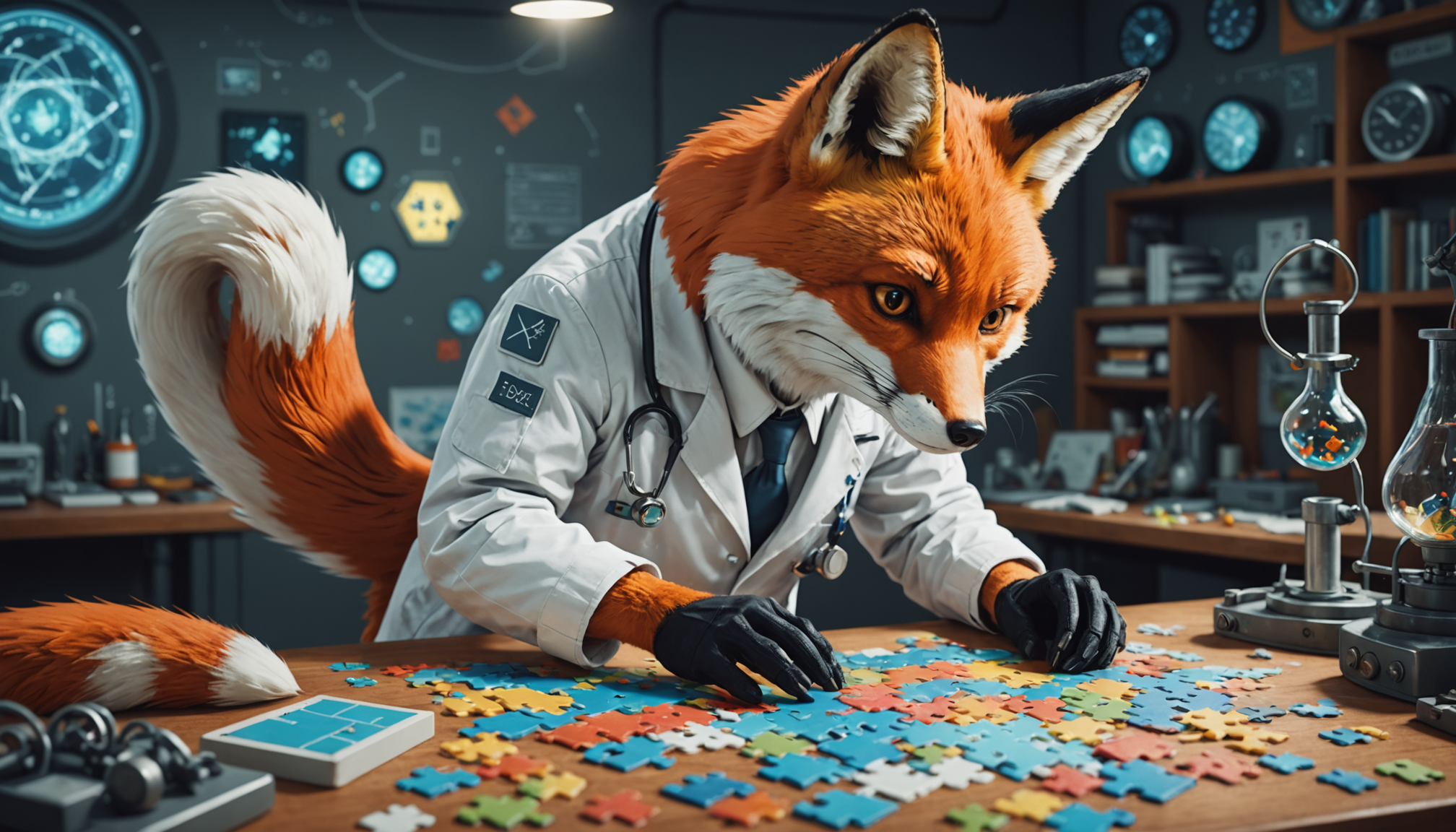 lisak - vedci- ledovce- puzzle - blog