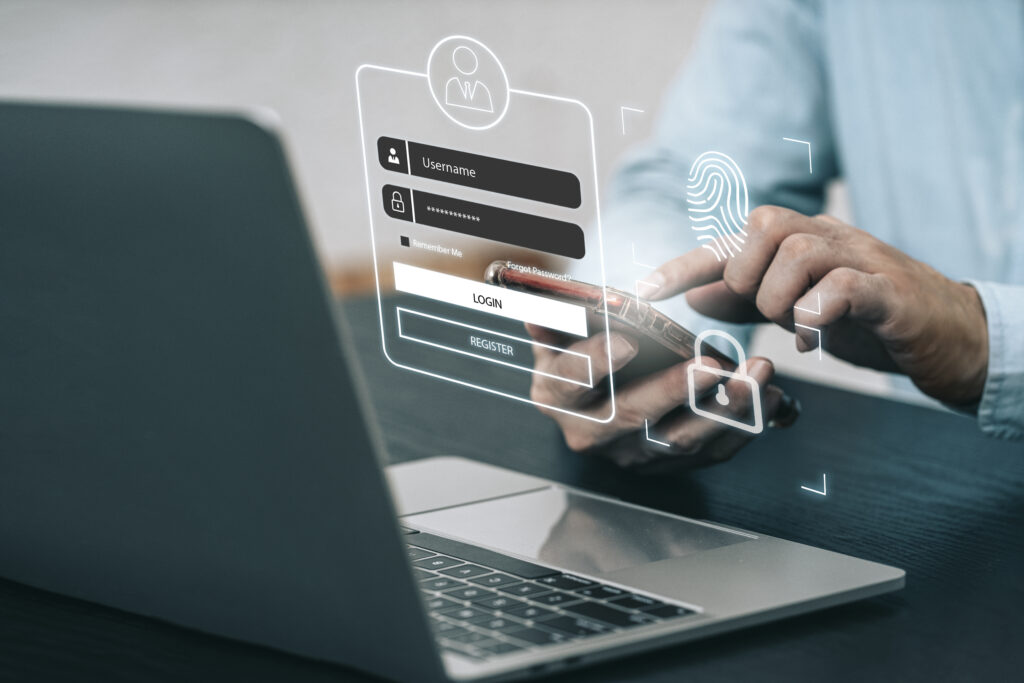 login password cyber security networking concept user typing password secure access personal information cybersecurity encryption secure internet access virtual digital display
