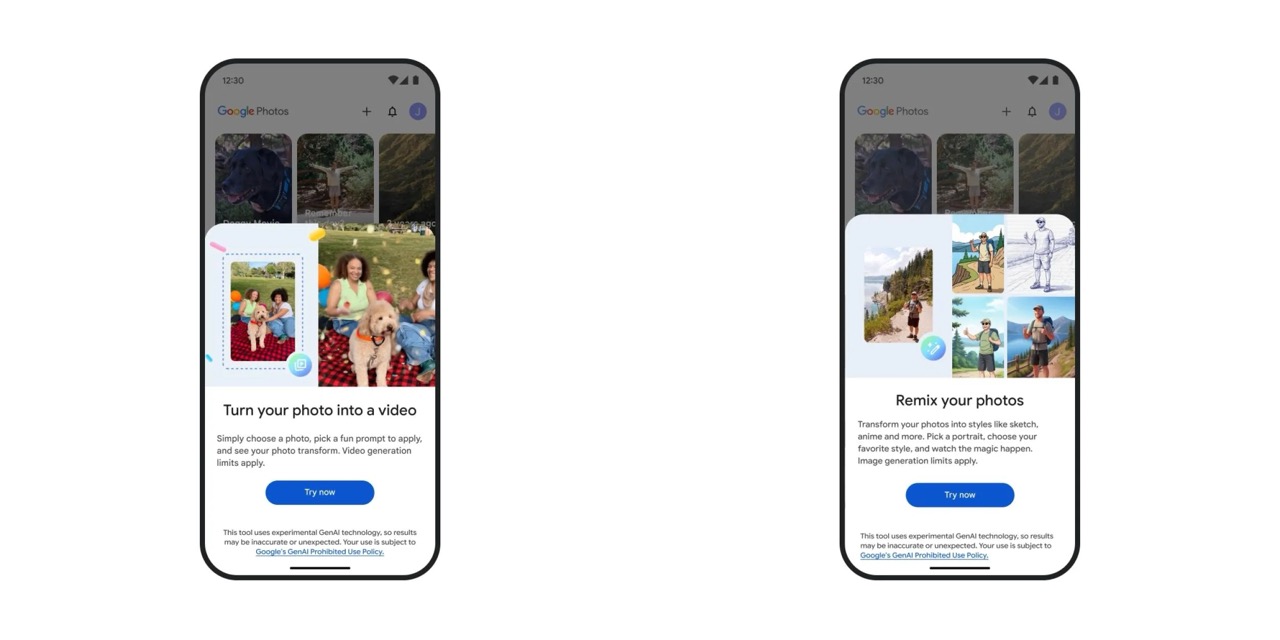 Google Photos připravuje AI nástroj na převod fotografií do videí Large